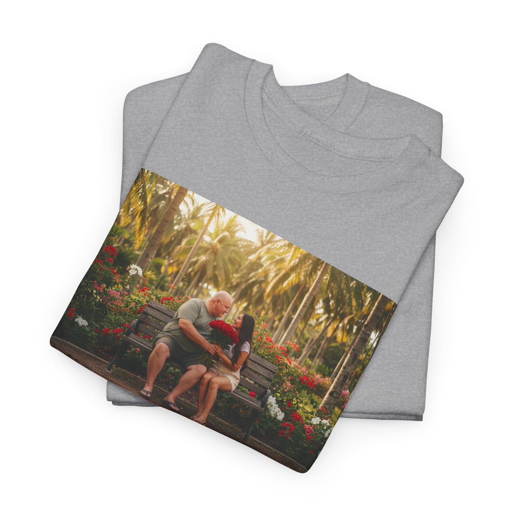 Philippines Park Bench Shirt - I Thought That Love Was Over Until I Came Here And Met You - Romantic Fil-Am Couple Love Tee Gift For Him